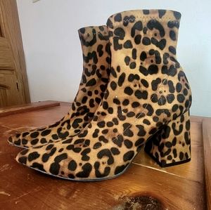 Nasty Gal Cheetah Sock Boots
